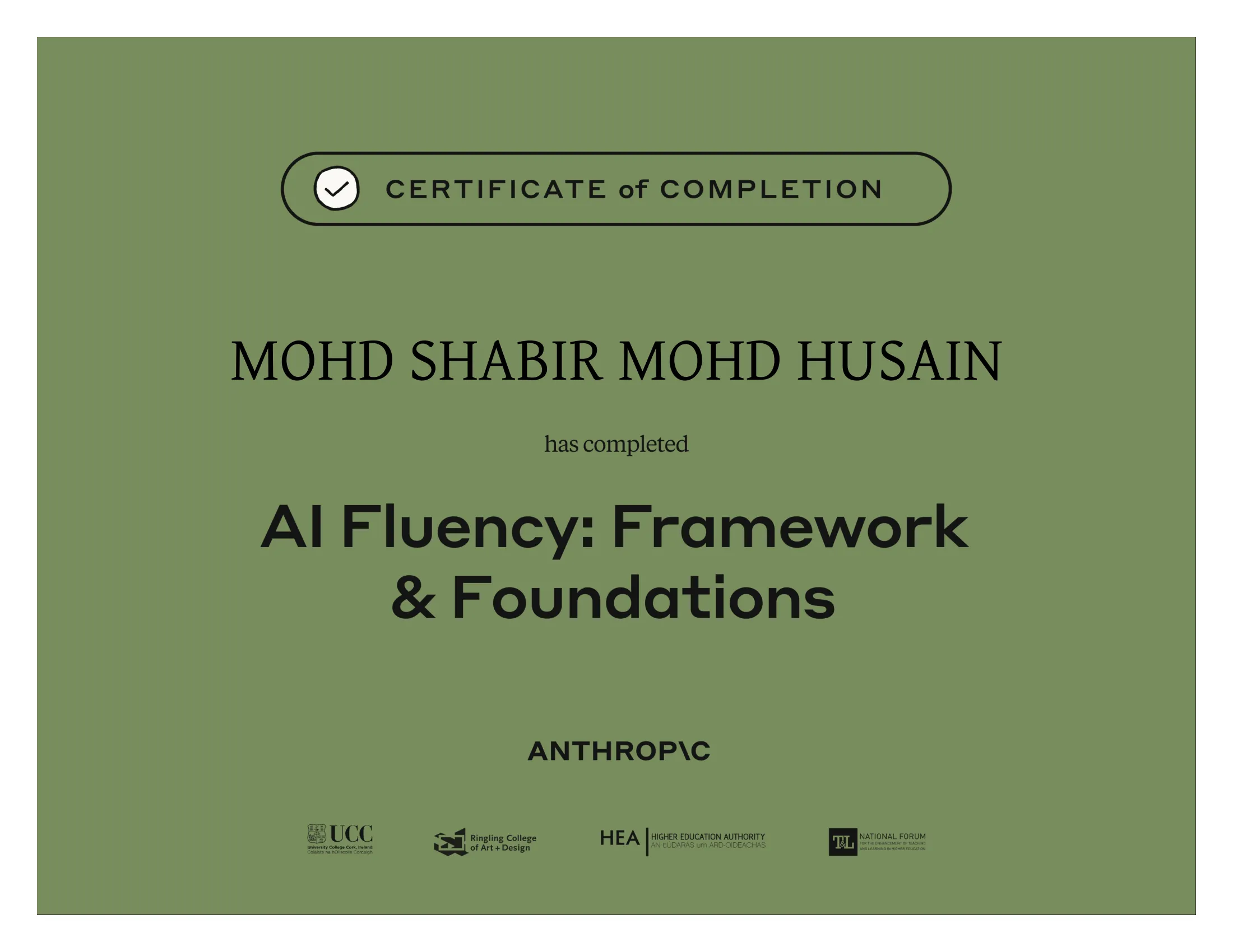 Certificate 1